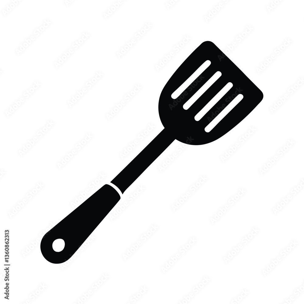 Set of kitchen utensils including spatula, spoon, fork, and ladle isolated on a white background Set of kitchen utensils including spatula, spoon, fork, and ladle isolated on a white background