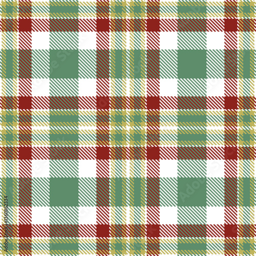 Modern Deep White Seamless Tartan Textile Design Variant 463