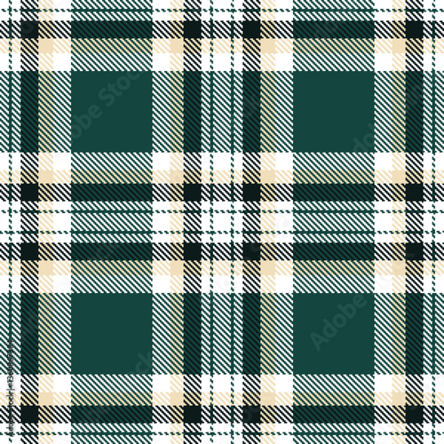 Modern Seamless Tartan in Vivid White tones Textile Design Variant 1849