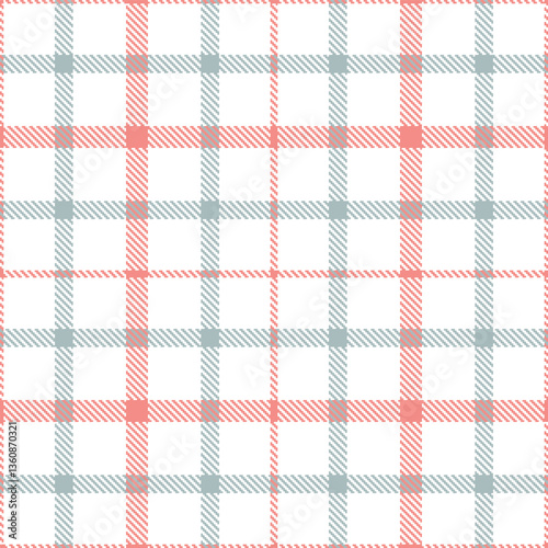 Modern Dark White Seamless Tartan Textile Design Variant 2322