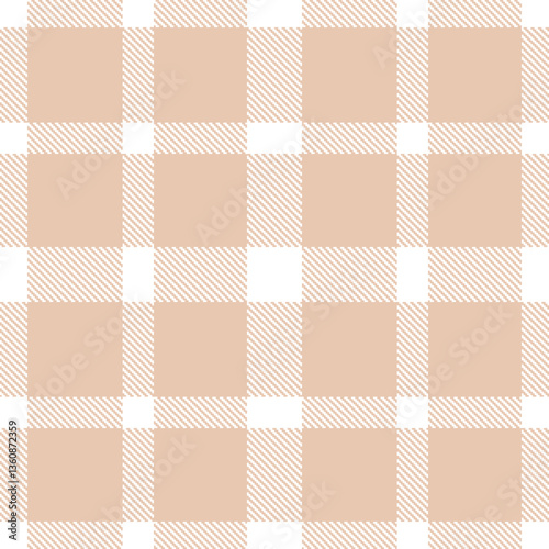 Modern Seamless Tartan in Vivid White tones Textile Design Variant 2366