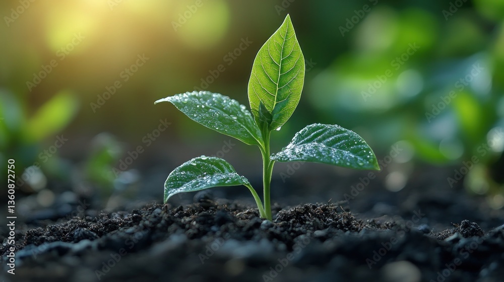 A Tiny Sprout: New Life Emerging from the Earth A Tiny Sprout: New Life Emerging from the Earth