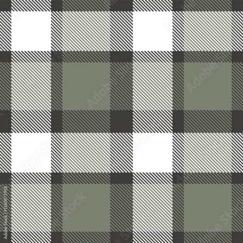 Modern Soft Dark Grey Seamless Tartan Textile Design Variant 2403