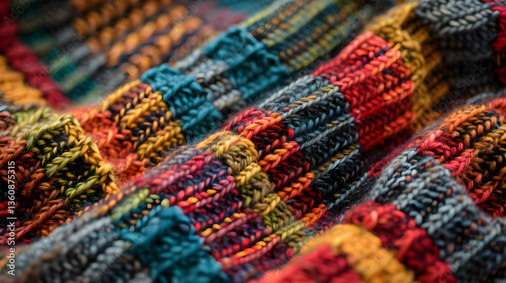 Detailed Curvilinear XJ Knitting Pattern Exhibiting Masterful Craftsmanship and Fine Textural Details