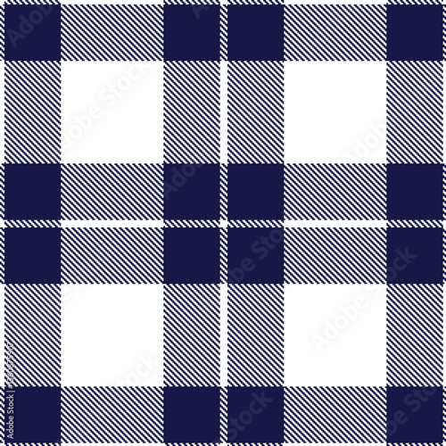 Modern Deep White Seamless Tartan Textile Design Variant 2447