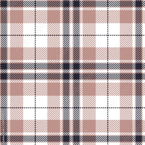 Modern Soft Greyish Pink Seamless Tartan Textile Design Variant 2470