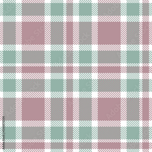 Modern Seamless Tartan in Metallic White tones Textile Design Variant 2508