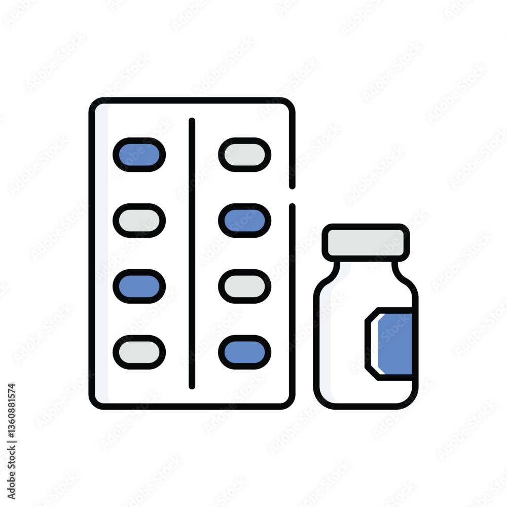 Prescription Vector icon Prescription Vector icon