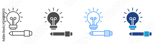 Concept Icon Set Multiple Style Collection