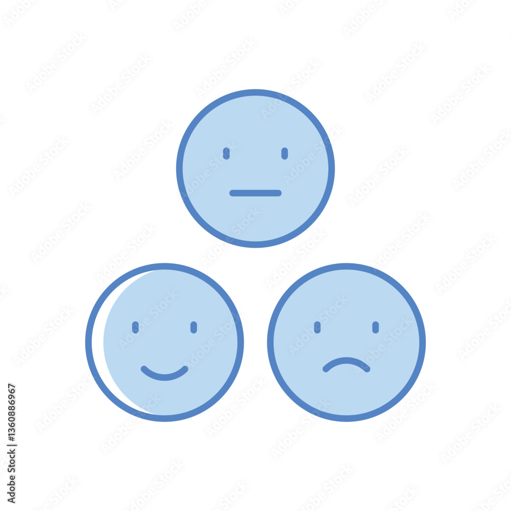 Fototapeta premium Emotions Vector icon