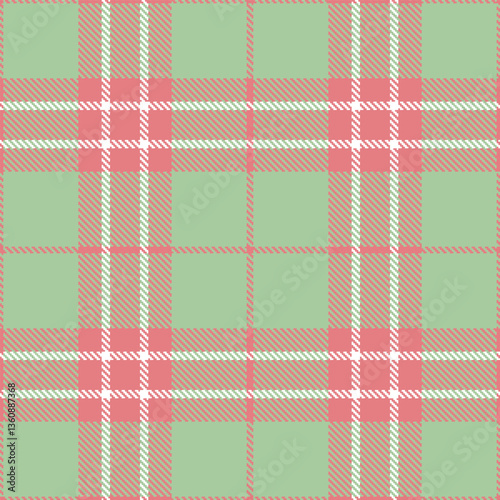 Modern Dark Rose Pink Seamless Tartan Textile Design Variant 2676