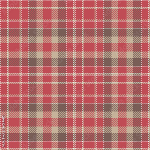 Modern Neon White Seamless Tartan Textile Design Variant 2710