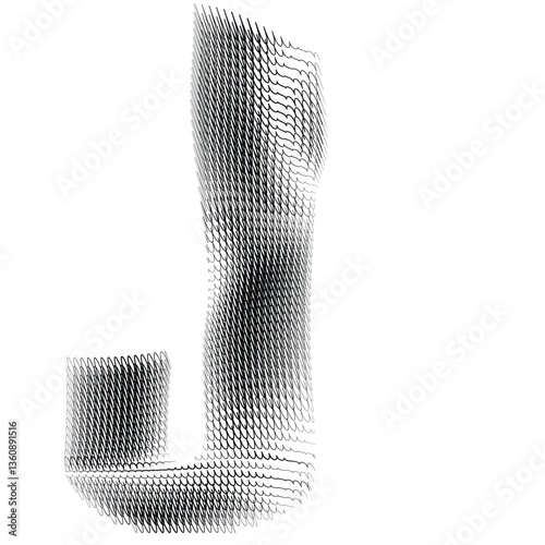 Satin Alphabets - Letter J photo