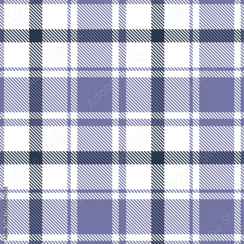 Modern Vivid White Seamless Tartan Textile Design Variant 2798