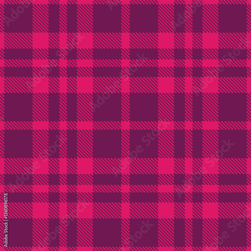 Modern Seamless Tartan in Smoky Cerise tones Textile Design Variant 2844