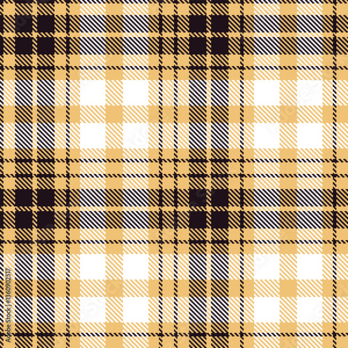 Modern Rich Sand Seamless Tartan Textile Design Variant 2992