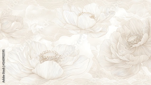 Delicate Floral Wallpaper Design