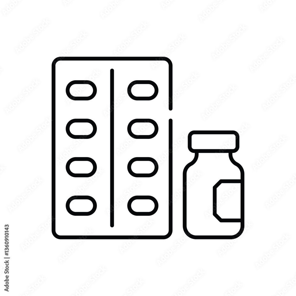 Prescription Vector icon Prescription Vector icon