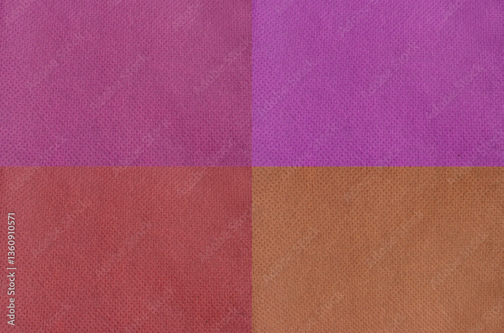 Fototapeta premium colorful non-woven fabric surface texture background. porous polypropylene material