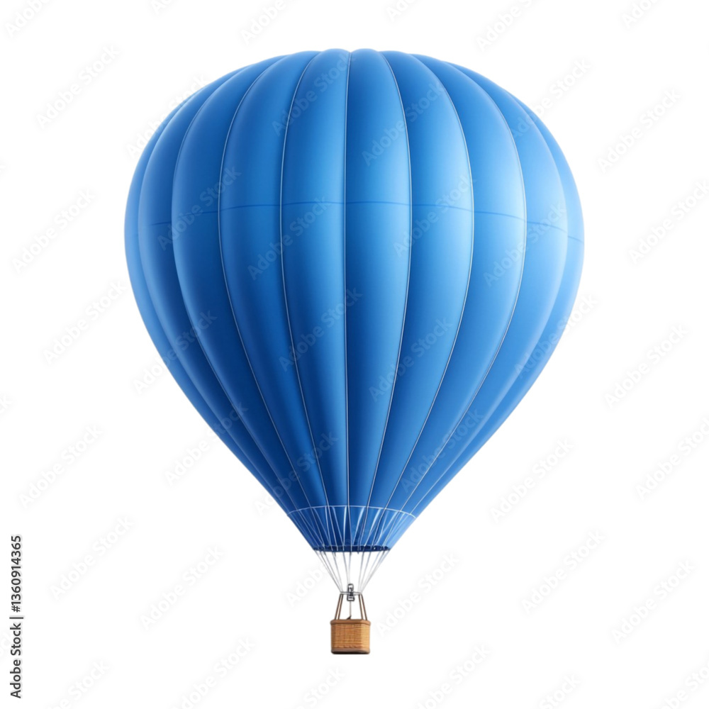 Fototapeta premium Blue Hot Air Balloon Adventure Flight Travel,