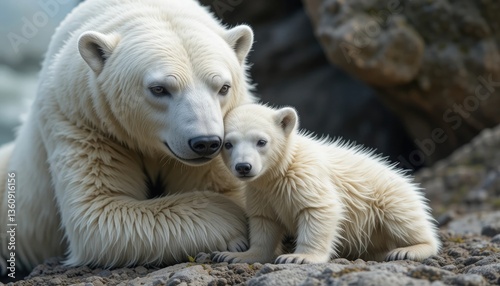 Polar Bear and Cub – Heartwarming Arctic Wildlife Photography