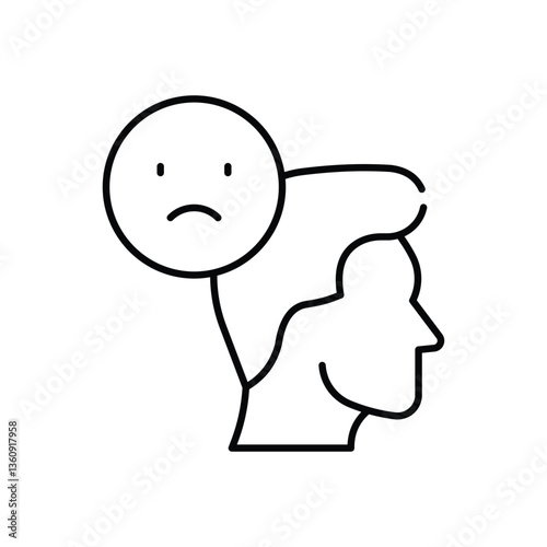 Negative Behaviou Vector icon