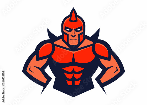 Heroic Silhouette: A stoic warrior stands boldly, exuding strength and determination, ready to conquer and lead. 