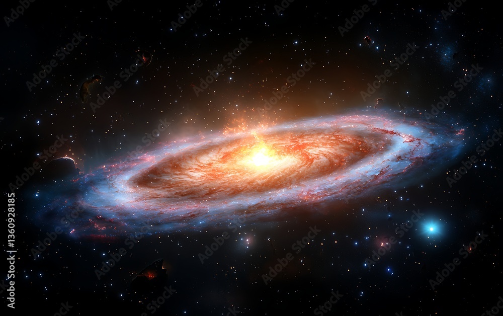 Fototapeta premium Spiral Galaxy in Deep Space (12)