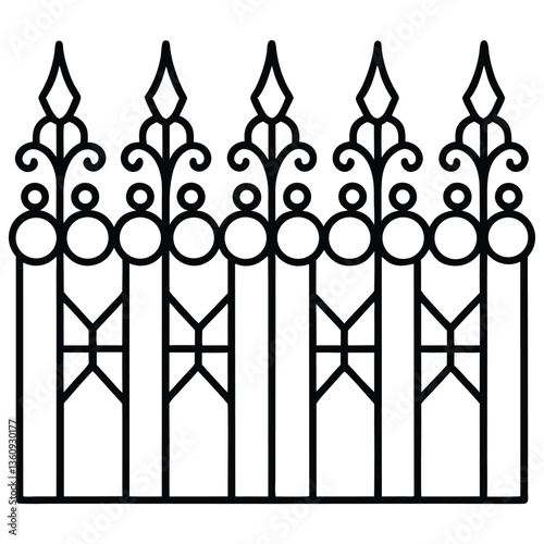 Wrought iron gates and fences showcase durable craftsmanship