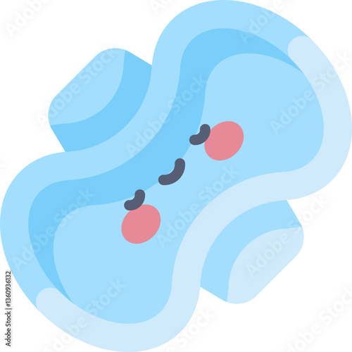 sanitary towel Illustration on a white background.