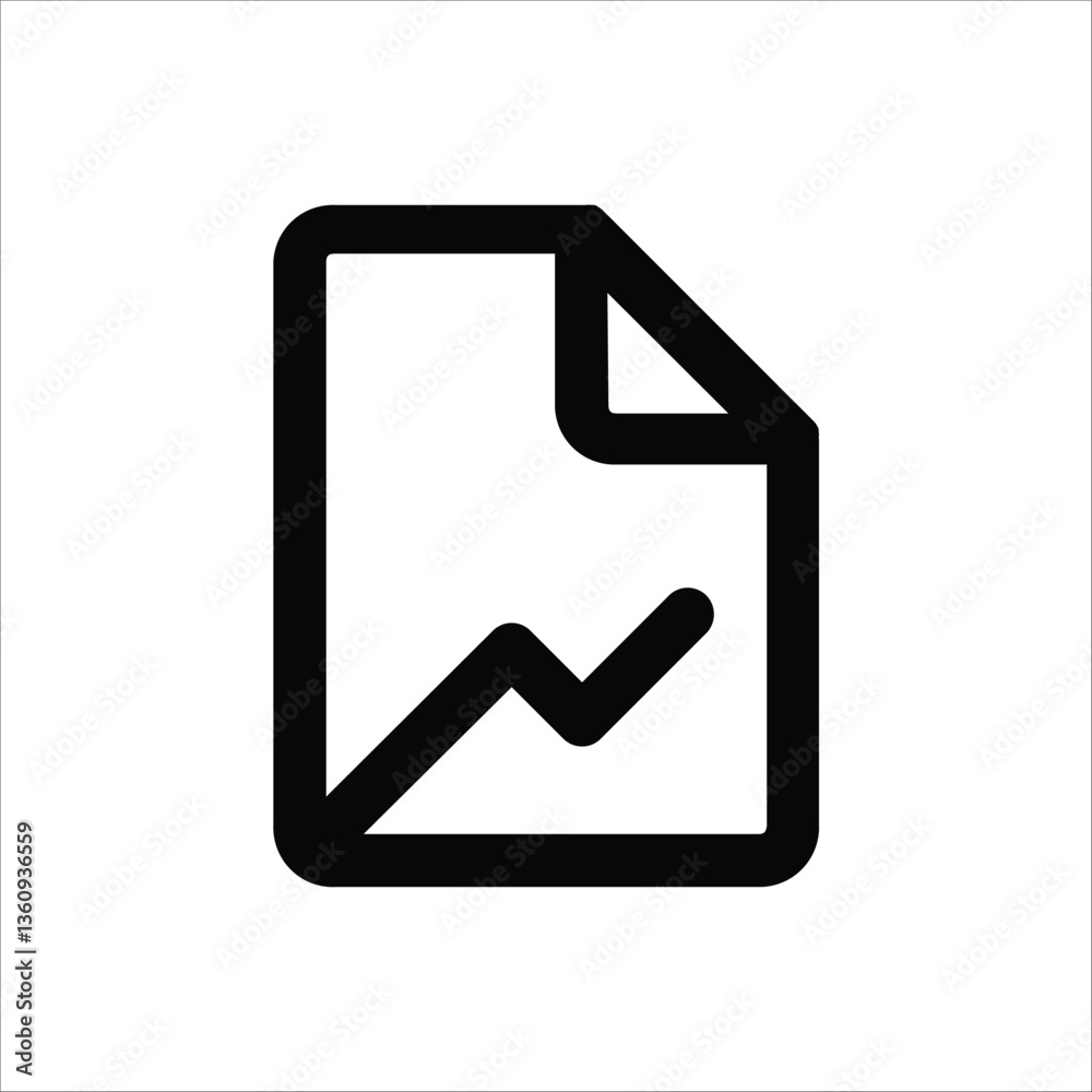 Icon representing statistical graphs and charts. Icon representing statistical graphs and charts.