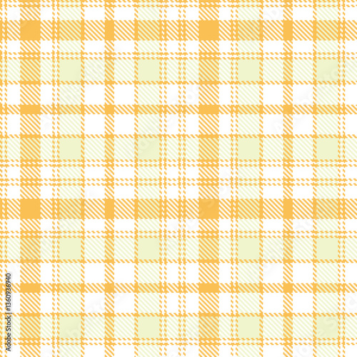 Modern Seamless Tartan in Pastel Butterscotch tones Textile Design