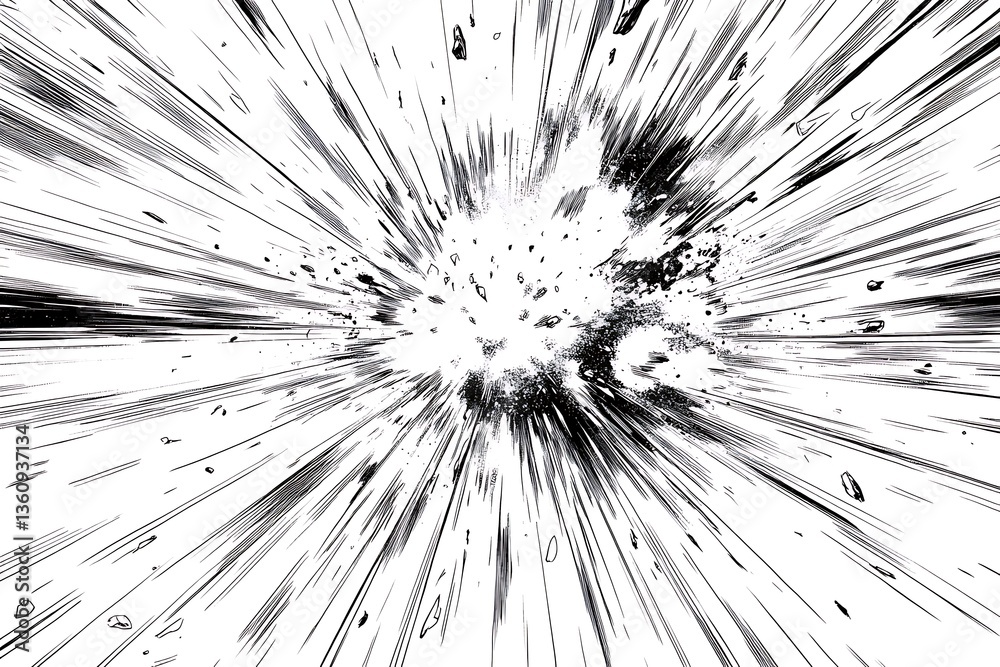 Fototapeta premium Abstract Speed Burst.