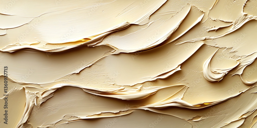 Obraz premium Creamy Texture Background with Swirls and Smooth Surface Art