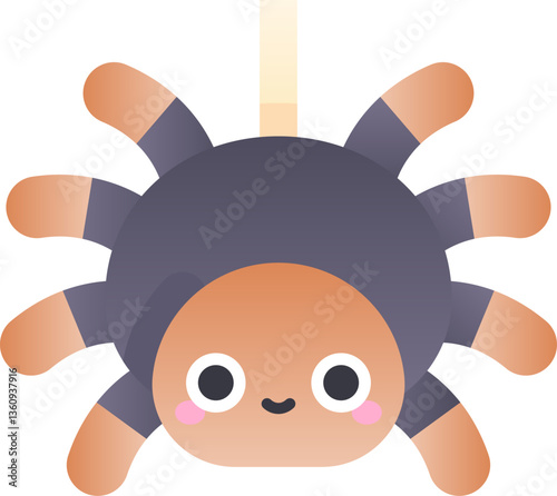 tarantula Illustration on a white background.