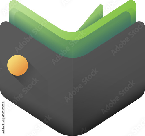 wallet passes app Illustration on a white background.