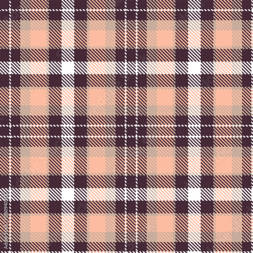 Wallpaper Mural Neon Purple Brown Seamless Tartan with Muted Mushroom accents Textile Design Torontodigital.ca