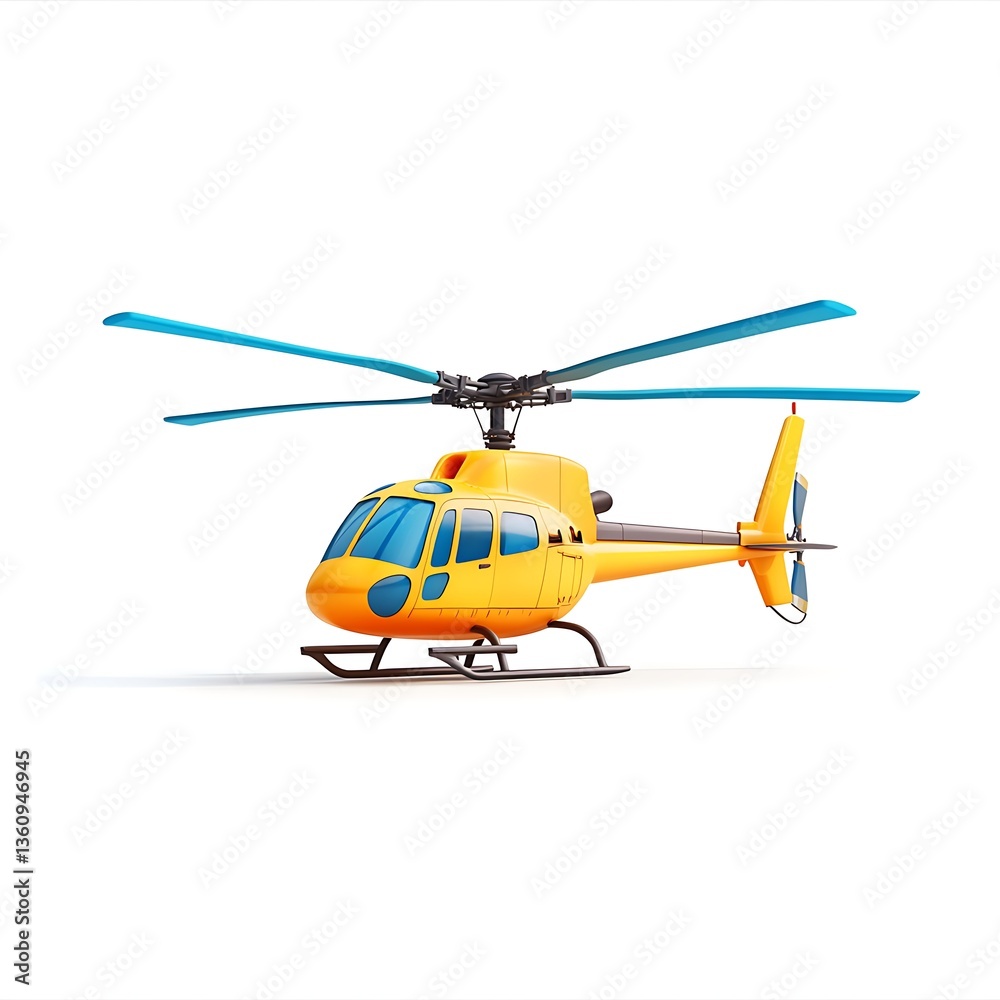 Fototapeta premium 3d helicopter logo design