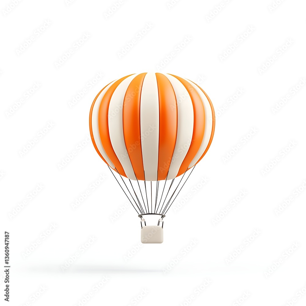 Obraz premium 3d parachute logo design