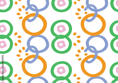 Painted circles isolated
