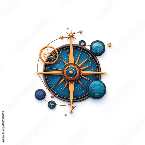 3d astrology logo design