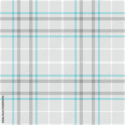 Modern Seamless Tartan in Dark Light Grey tones Textile Design Variant 1149