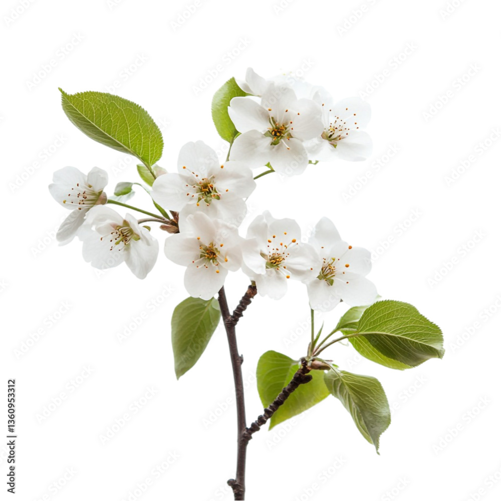 Obraz premium White Blossoms Spring Branch Floral Nature Beauty,