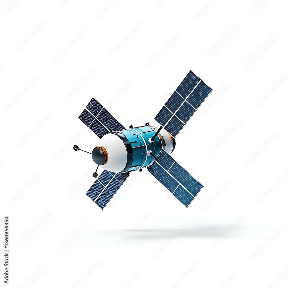 Fototapeta premium 3d satellite logo