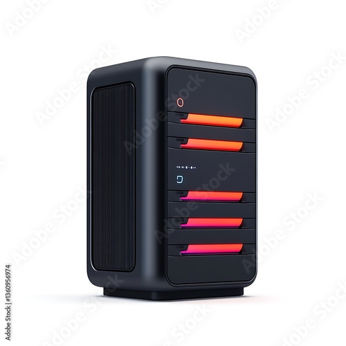 3d server logo