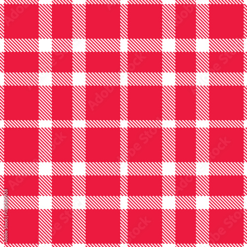 Modern Cool White Seamless Tartan Textile Design Variant 1239