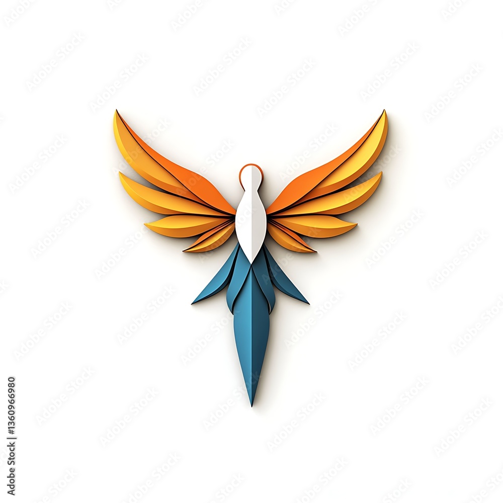 Obraz premium 3d holy spirit cross logo