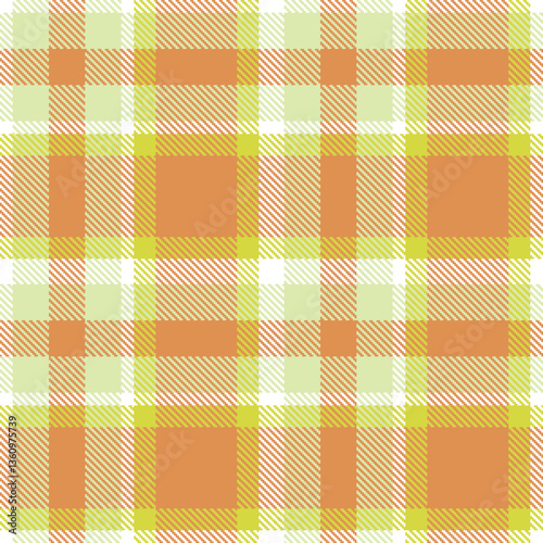 Modern Warm White Seamless Tartan Textile Design Variant 1560