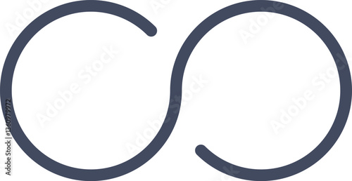 infinity Illustration on a white background.