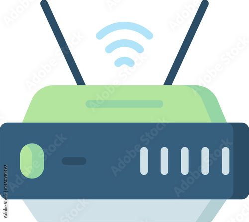 router Illustration on a white background.